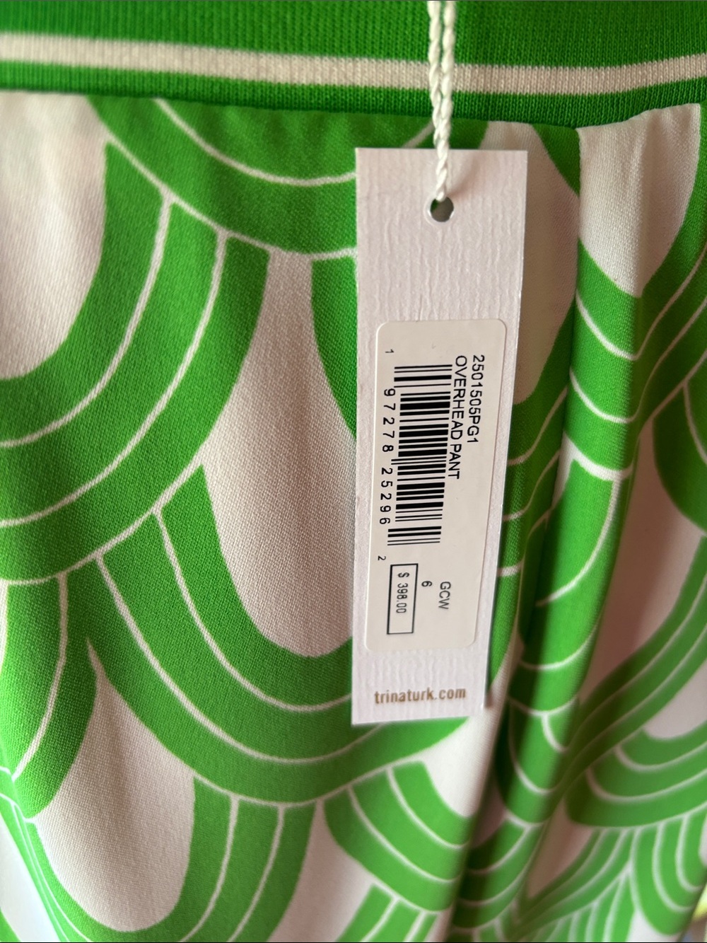 Green Scallop-Pattern Wide Leg Pants each item sold separate - Picture 4 of 8